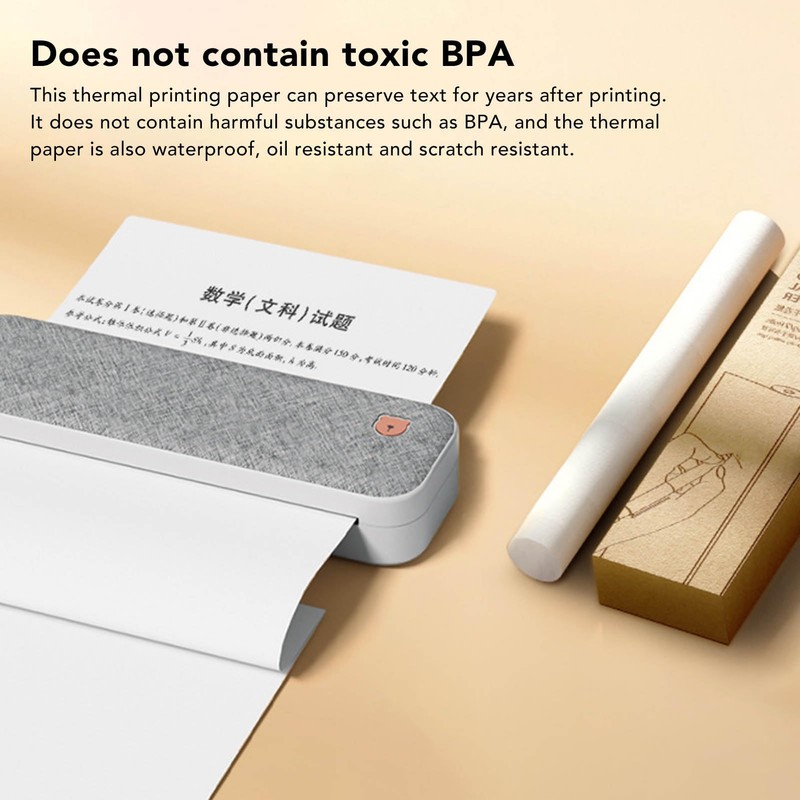 A4 Thermal Paper 2 Rolls, Thermal Receipt Paper Refill Printing