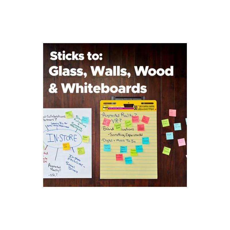 Post-it Bloc de notas con caballete, 63.50 cm x 76.20