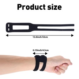 DOCEPERT TFCC Handgelenkbandage, 2 Stück, verstellbare Handgelenkstütze, atmungsaktive dünne Sport-Handgelenkbandage, entwickelt für Basketball, Fitness, Yoga und Gewichtheben, Einheitsgröße (schwarz)