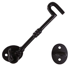 Classic Cast Iron Cabin Hook & Eye - 150mm/6" - Door/Gate Latch