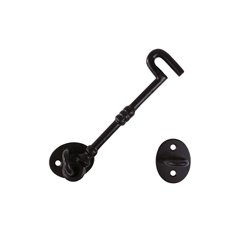 Classic Cast Iron Cabin Hook & Eye - 150mm/6" -