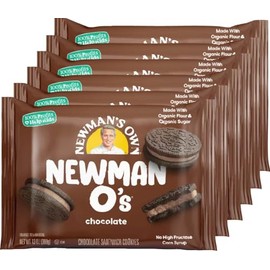 Newman's Own Newman-O's, Chocolate Crème Filled Chocolate Cookies, 13-Ounce Packages (Pack of 6)