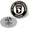Silver U.S. Army 101st Airborne Lapel Pin Veteran Tie Suit