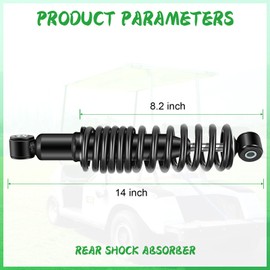ILVGOLF Golf Cart Rear Shock Absorber for Yamaha G29 Drive Gas or Electric 2007-2016, OEM JW1-F2210-00-00, JW2F2210-10-00, SPN-0120 10897 for Yamaha Shock Strut Assembly