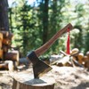 HOMSFOU 10.24In Wooden Axe Handle Replacement Ergonomic Grip for Woodworking