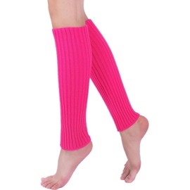 SHEKINI Women's Leg Warmers High Heat Warm Stockings Women's Ankle Warmer Elastic Beenwarmers Sport Yoga, pink-red