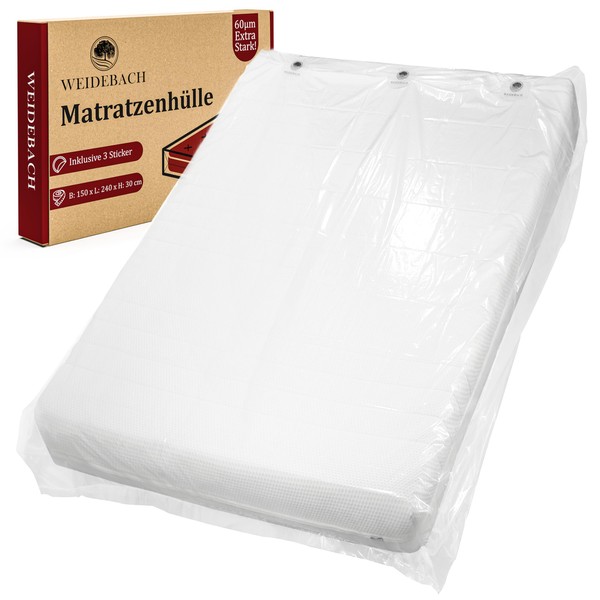 WEIDEBACH® Robust Mattress Cover, Vacuum Bag for Single Mattresses with