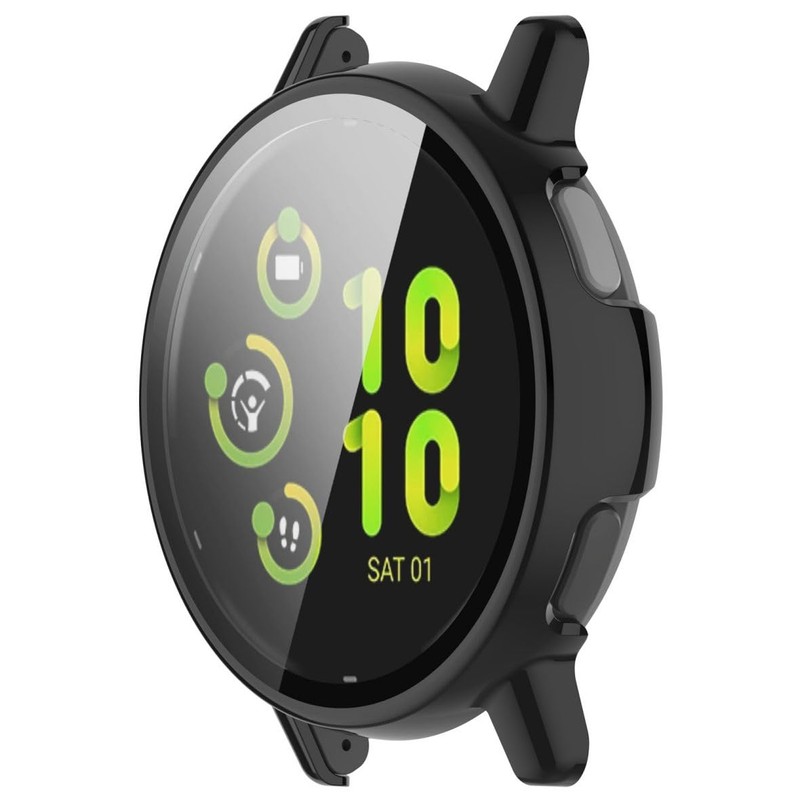 [Faygtni] GARMIN Compatible Vivoactive 5 Compatible One-Piece Case + Glass