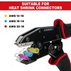 Sanuke Crimping Tool For Heat Shrink Connectors-AWG 22-10 Ratchet Wire