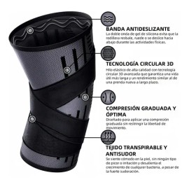 De Un Par Ortopedica Compresion Deportiva Elastica Rodillera                                                                                          