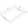 Azar Displays 556260 Clear Acrylic Serving Tray with Handles –