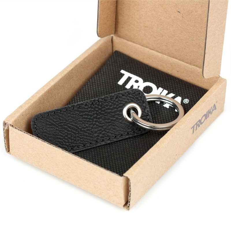 TROIKA Retrotag Frauchen Key Ring and Pendant in Retro Style
