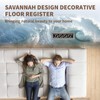 SANYCASA 2x10 Inches Air Floor Vents Register Ease Adjust Air