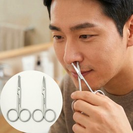 It was a good purchase, 1 set of 2 types of stainless steel round blade and pointed blade nose hair scissors, 1 / 잘샀지 스텐 둥근날 뾰족날 코털가위 2종 1세트, 1