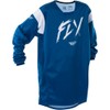 Fly Racing Youth Kinetic Stoke Jersey (Navy/White, Youth X-Large)
