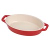 Oval Dish Color: Cherry, Size: 17.7"