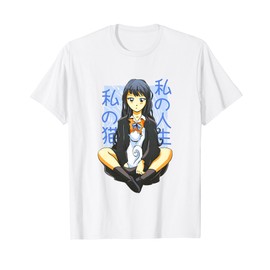 Girls Kitten Friend Anime Character T-Shirt