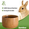 Bamboo Feeding Bowl for Rabbits, Natural Material Feeding Bowl for