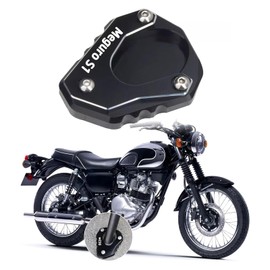 FOR Meguro S1 Meguro S1 2025 New Accessories CNC Pedal Side Bracket Bracket Extension Pad Support Plate Motorcycle Wide Foot Pad Side Bracket (Black)