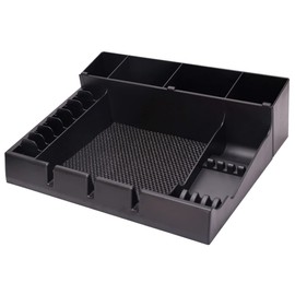 LALAFINA Clipper Professional Station Salon Clippers Portable Notches with Scissors Storage Case Organizer Tray Tools Hair for Barber Keeper Trimmer Holder Haircut Razor