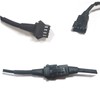 JXOFROAD 2Pcs Motorcycle Extension Cable Wire,1-3 Way Splitter 4-PIN for