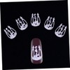 SAFIGLE 20pcs DIY Nail Art Ornaments Manicure Decor with Golden