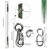 Adjustable Tree Swing Ropes Heavy Duty Hammock 7.25Ft(87"),360°Rotation Tree Swings
