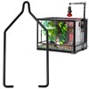 MEETOOT 2pcs Fixing Clip Reptile Dual Lamp Stand Lamp Hanger