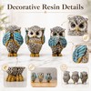 3-Piece Resin Owl Figurine Set – See Hear Speak No