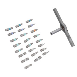 24 in 1 Magnetic Screwdriver Set, DIY Ratchet Screwdriver Kit, Multi Magnetic Drive Tool with Detachable Ratchet Handle, Professional Repair Ratchet Set for Furniture Computer Work