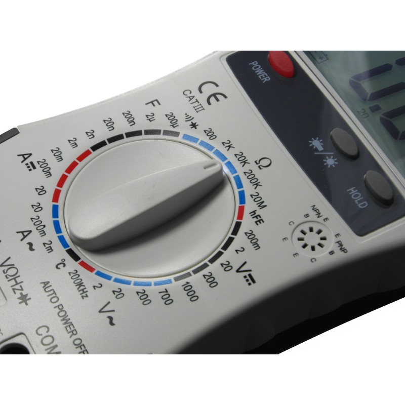 DIGITAL MULTIMETER W/TEMPERATURE - PROFESSIONAL DIGITAL MUTLIMETER - CE
