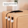 6 Pack Magnetic Cable Clips [Cable Organizer] Cord Holder, Under