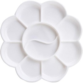 White 1 Pcs 4.7 Inch Paint Tray Palettes Paint Pallet Paint Tray for Kids, Plastic Palette, Paint Pallets for Kids Palettes and Palette Cups