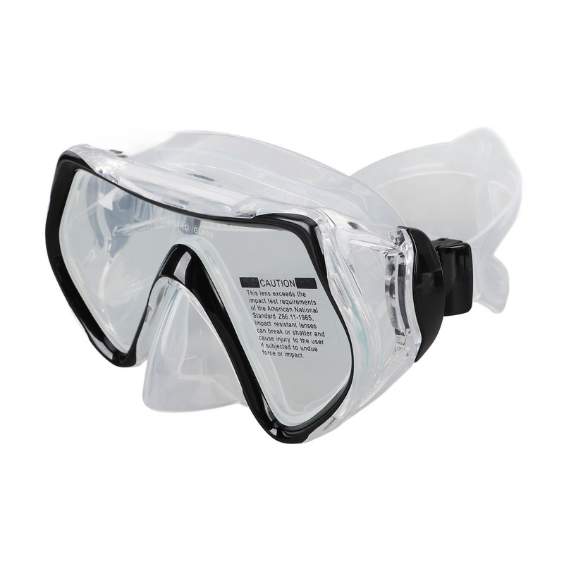 Diving Goggles Silicone Glass Plastic Ultra Clear Comfortable Adjustable Diving