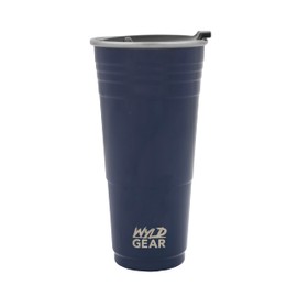 Wyld Gear Wyld Cup - Stainless Steel, Vacuum Insulated Tumbler Party Cup with Lid - 24oz Navy