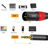 3.5 mm to Dual XLR Male Pro Stereo Breakout Cable,