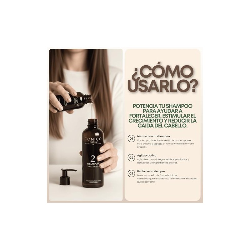 Tonico Vittale Tónico Cabello 75ml Tratamiento Cuero Cabelludo Anticaída Crecimiento