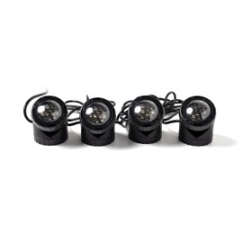 Jebao Underwater Fountain Pond Submersible LED Light with Photocell Sensor, Set of 4
