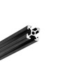 4PCS 350mm 2020T Linear Rail Aluminum, European Standard Anodized Black