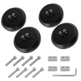 UP GRADE Upgrade Jack Pad Adapter BilletFloor Jack Billet fit for C7 C6 and C5 Corvettes and Most Porsche's - Anodized Aluminum Premium Bolt on Jack Points, black