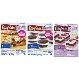 Ultimate Easy Bake Refill Bundle - Mini Whoopie Pie, Cheese Pizza, Red Velvet & Strawberry Cakes