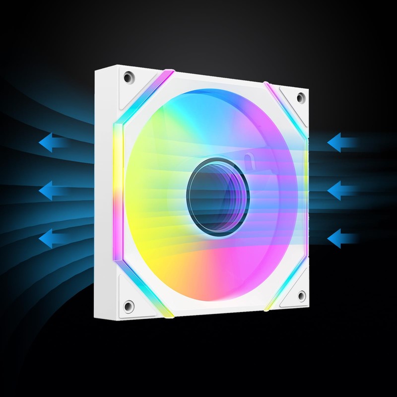 DARKROCK F140 140 mm Infinity Mirror Design Case Fan with