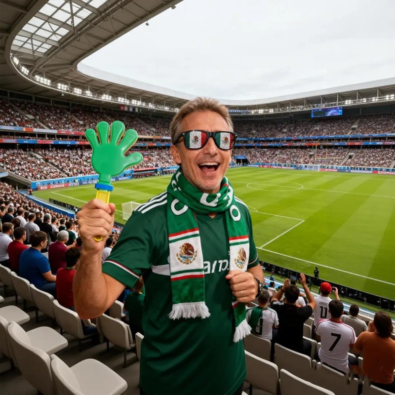 Copa Del Mundo:kit De Porros Para Fútbol:bandera,muñequera
