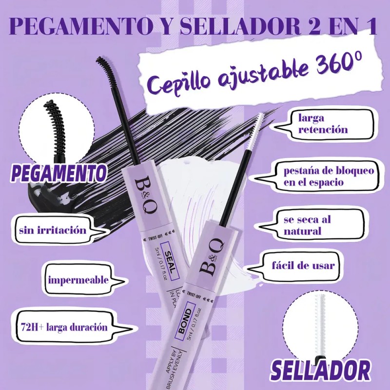 Kit de Extensiones para Pestañas B&Qaugen 3 en 1 con