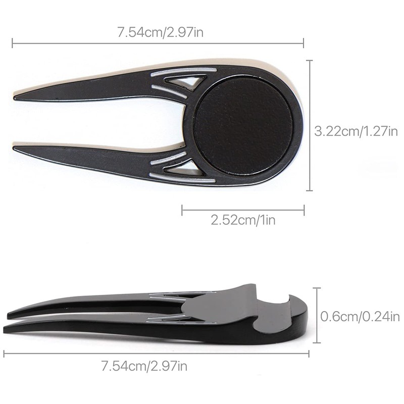 VANANA Golf Double Prong Divot Tool Pitch Mark Repair Tool