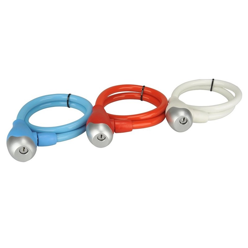 FISCHER Cable Lock, Length: 65 cm, Assorted Colours (White, Blue,