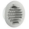 The GTAP80R Ventilation Grill Round Recessed, Aluminium, 80 mm