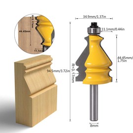 Precise Architectural Moulding Cutter Set, Durable Trimming Cutter, High Hardness Cutter for Woodworking Solid Wood