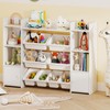 Costzon 56'' Kids Toy Storage Organizer with 8 Removable Bins,