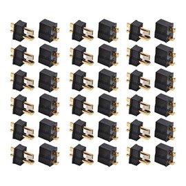 VUNIVERSUM 20 Pairs (40 Pieces) Premium Mini T-Dean Deans T-Plug Gold Plug Reverse Polarity Proof Plug Female RC DIY Model Making